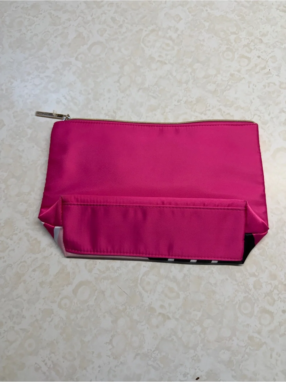 Lancôme Pink Geometric Print Cosmetic Pouch